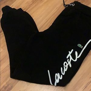 Lacoste IZOD sweat pants black like new size XL